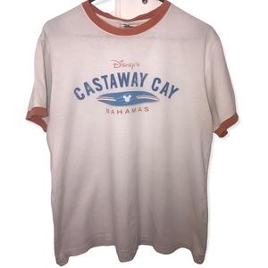 Vintage Disney cruise line castaway cay shirt